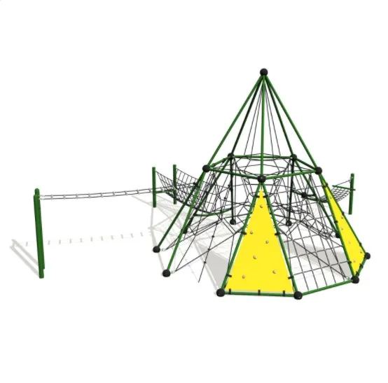 Outdoor Adventure Course - 大型屋外子供用遊具 商業用安全ロープコース アドベンチャーパーク クライミングロープネット付き