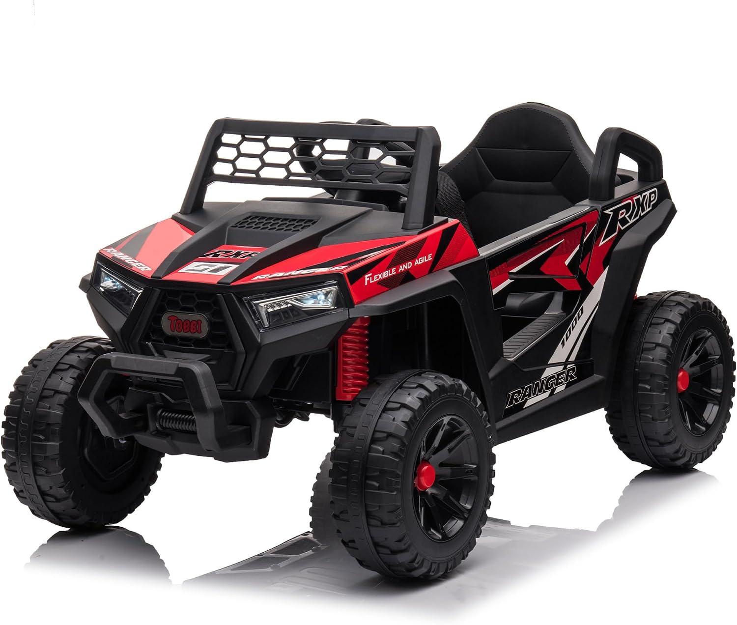 Outdoor Adventure Utv - 子供用バッテリー駆動4輪車 電動おもちゃ 幼児用 36 レッド 25W