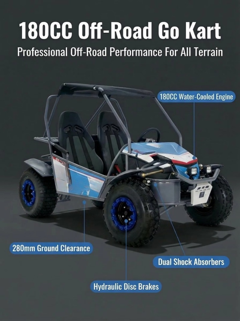 ホットセール 4ストローク 2人乗り ガソリンゴーカート 1 - Outdoor Adventure Utv のレビューと価格
