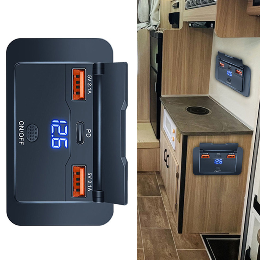 トラック電源コンセント RV ソケット充電器アウトドアアドベ - Outdoor Adventure Outlet のレビューと価格