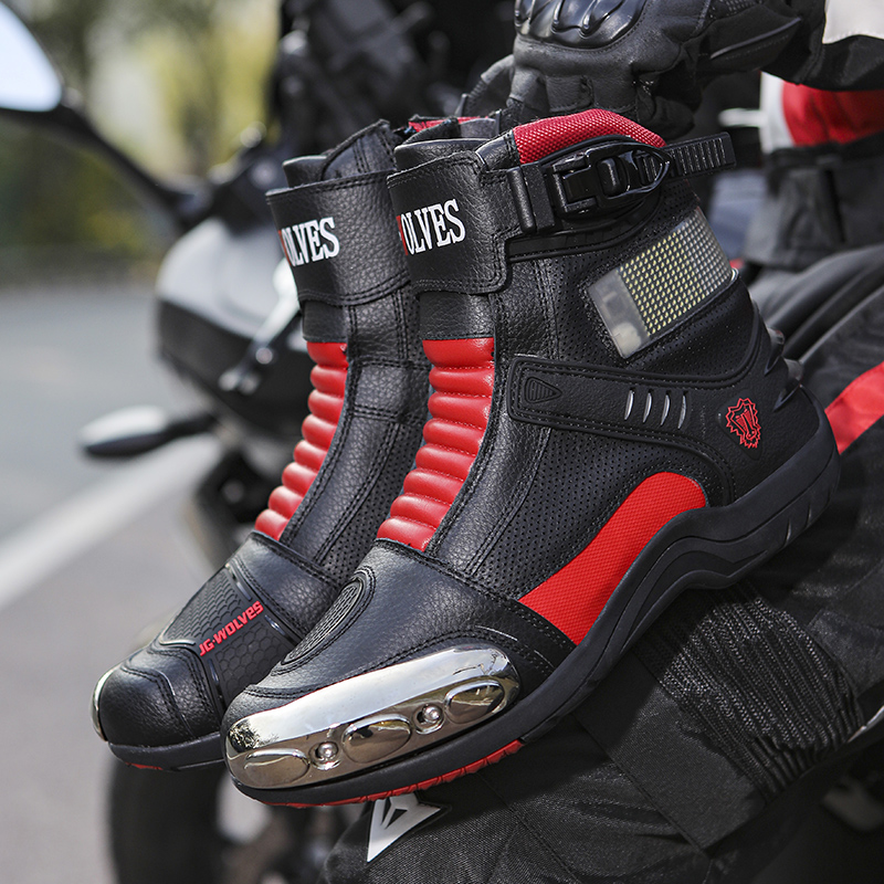 JG.WOLVES 耐摩耗性バイクブーツ 滑り止め アウトド - Outdoor Adventure Brands のレビューと価格