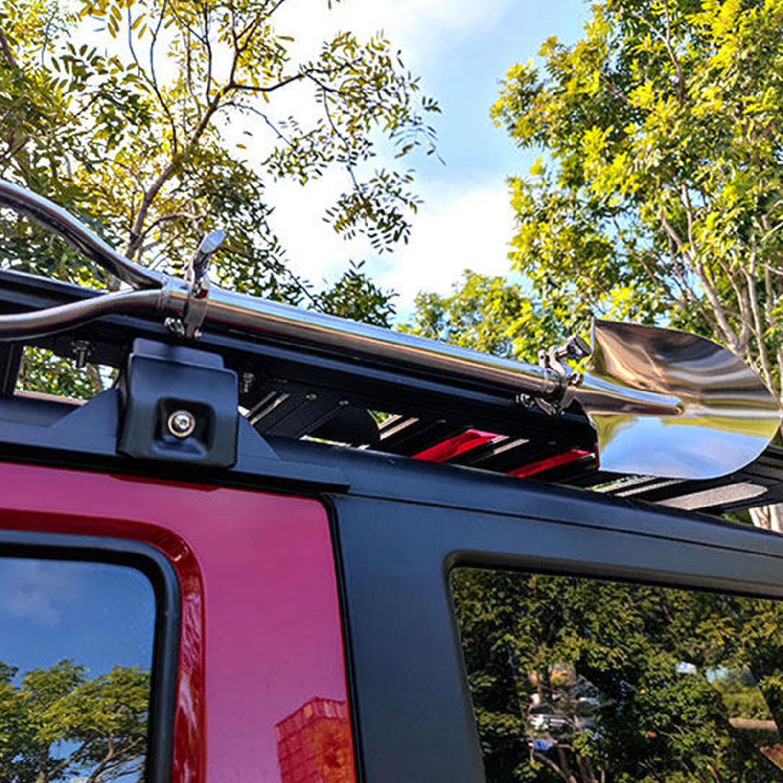 2個入りルーフラックマウントホルダー、金属製マウント、ステン - Outdoor Adventure Utv のレビューと価格
