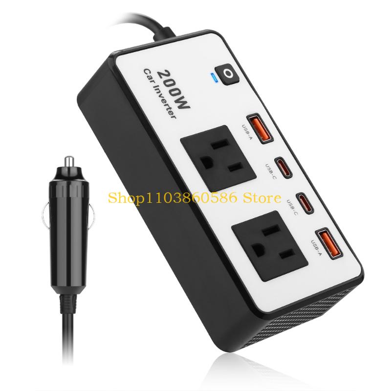 242A 高効率 200W カーインバーター DC12V ～ - Outdoor Adventure Outlet のレビューと価格