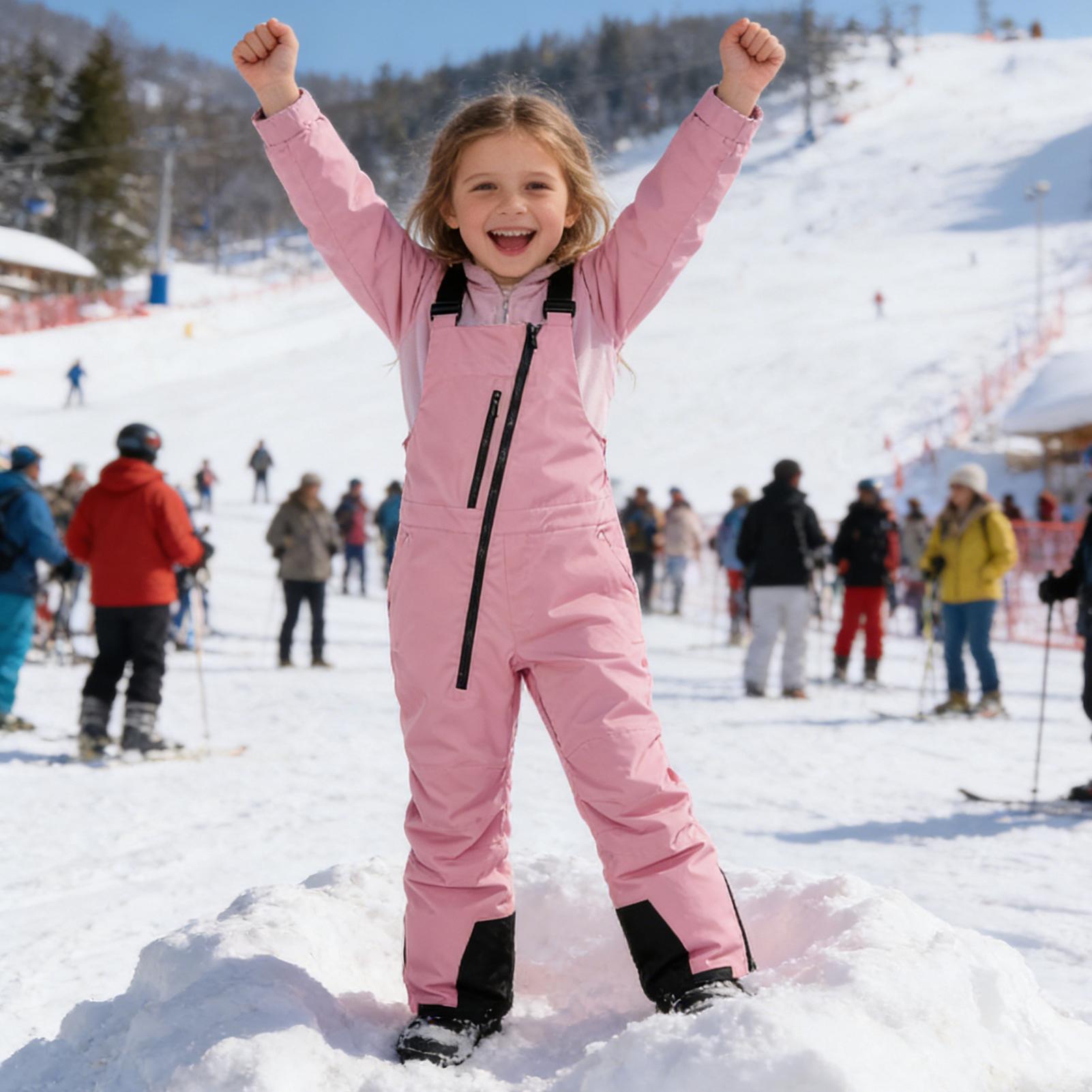 子供用冬用スノースーツオーバーオール、防水断熱スノービブ、雪 - Outdoor Adventure Girls のレビューと価格