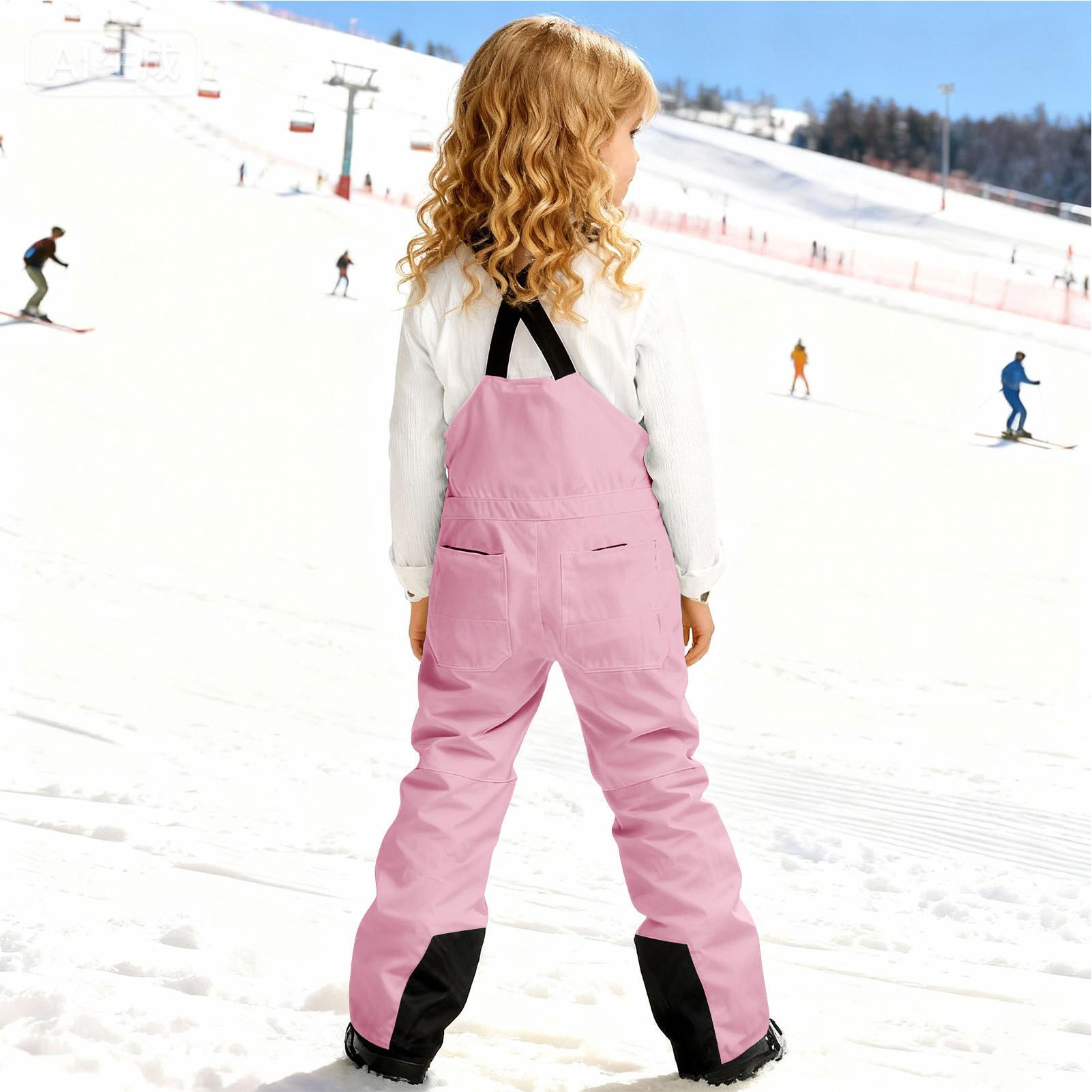 子供用冬用スノースーツオーバーオール、防水断熱スノービブ、雪 - Outdoor Adventure Girls のレビューと価格