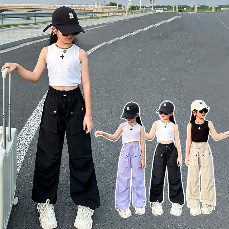 女の子用軽量防蚊カーゴパンツ、通気性のある生地、夏のアウトド - Outdoor Adventure Girls のレビューと価格
